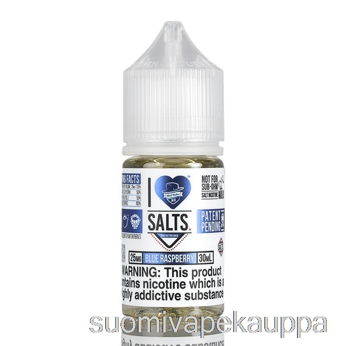 Vape Netistä Sininen Vadelma - Rakastan Suoloja - 30ml 25mg